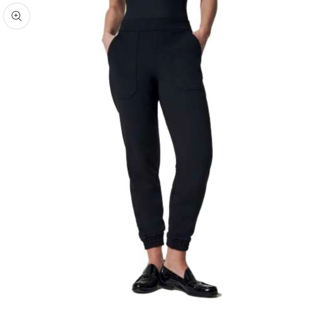 SPANX Perfect Pant Ankle Jogger, Black Pants, Size L